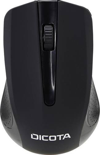 Dicota Wireless Mouse COMFORT Funkmaus optisch in Schwarz mit 1000 dpi - Bild 1