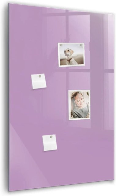 Tulup Magnettafel aus Glas in Fliederfarben, B/H: 60 x 90 cm - Bild 1