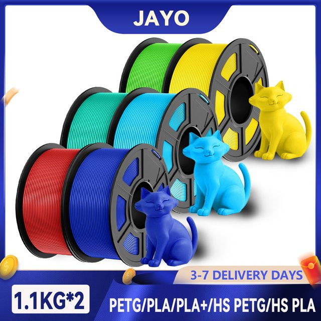 JAYO 3D-Drucker Filament Set mit PETG, PLA und ABS für FDM-Drucker - Bild 1