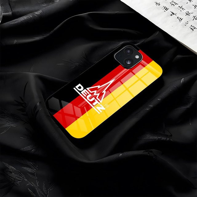 Handyhülle mit Deutz Traktor Motiv für iPhone 17 Pro Max 16 15 14 13 11 Plus inklusive Glasabdeckung in Multicolor - Bild 1