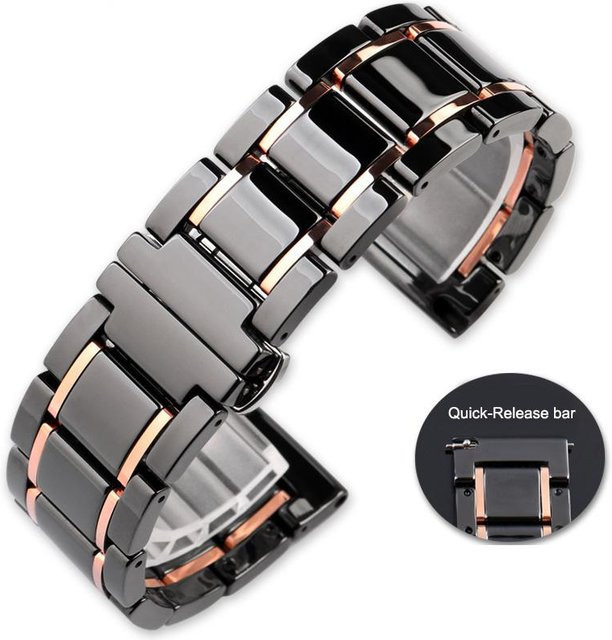 Freesh Uhrenarmband Keramik, grau, Unisex - Bild 1