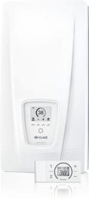 Clage Durchlauferhitzer DEX Next S 18-27 kW, smart mit Bluetoothfunktion und Display, weiß - Bild 1
