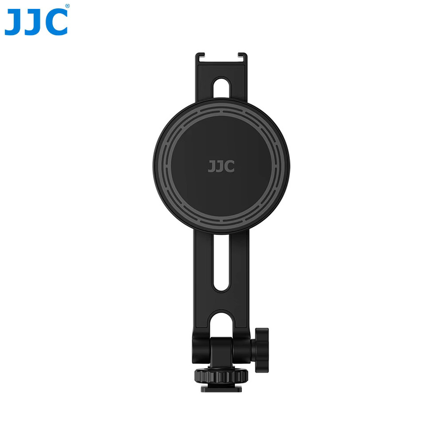 JJC Magnetische Handyhalterung in Schwarz für iPhone 17 16 15 14 mit Blitzschuh und 1/4 Zoll Gewinde für Stativnutzung in vertikaler und horizontaler Ausrichtung - Bild 7