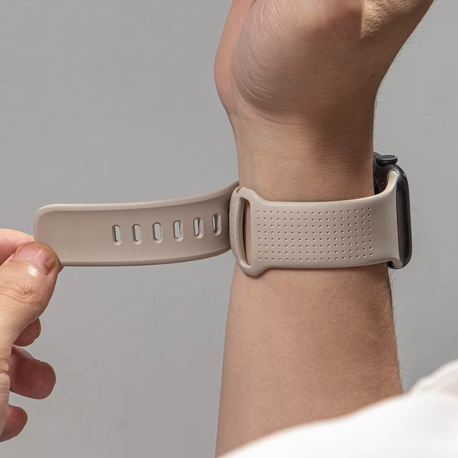 CAOWTAN Uhrenarmband Silikon, Weiß, Unisex - Bild 3