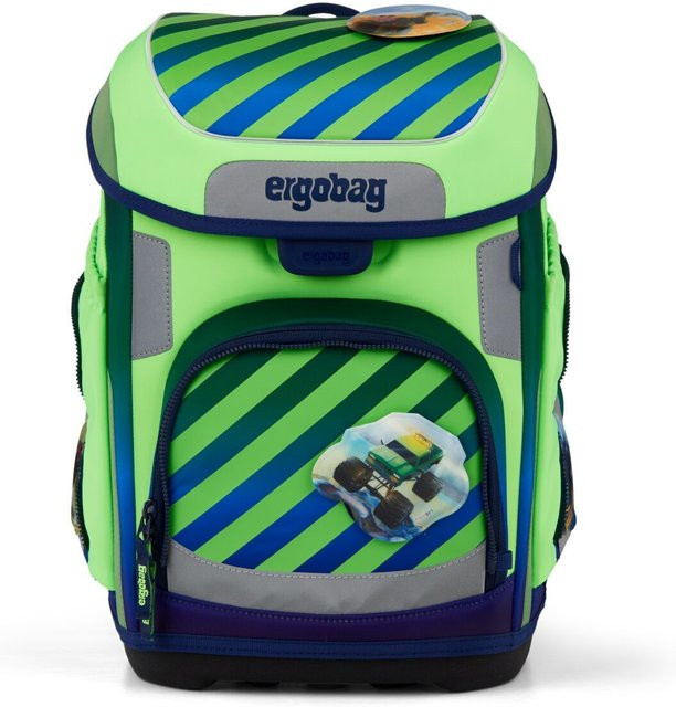 ergobag cubo Schulranzen 5-teiliges Set TruckBär Neo Kollektion 2026 in Green - Bild 1