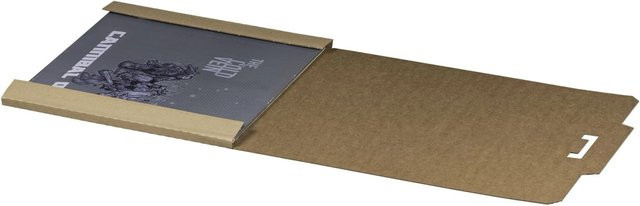 PROREGAL Versandverpackung für 12 Zoll Schallplatten, 100er Set, Braun, B/T/H: 32,6 x 32,6 x 1,0 cm, Wiederverschließbar mit Steckverschluss - Bild 1