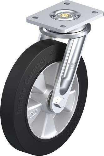 Blickle Lenkrolle LO-ALEV 250K in Schwarz-Grau mit Aluminium-Gehäuse, Rad-Durchmesser: 250 mm, Tragfähigkeit: 650 kg - Bild 1
