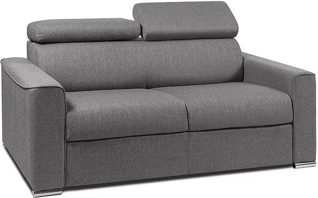 Vente-unique Schlafsofa Vizir in Grau mit Stoffbezug und Schaumstofffüllung - Bild 1