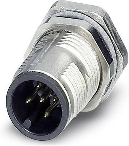 Phoenix Contact 1551833 Sensor-Aktor-Einbausteckverbinder M12 Stecker, 5-polig, silber, Schraubanschluss, 20 Stück - Bild 1