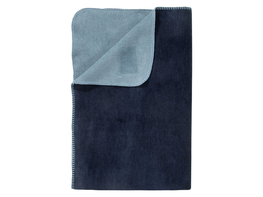 SANSIBAR Wohndecke in Navy Blau, beidseitig verwendbar, B/L: 150 x 200 cm - Bild 2