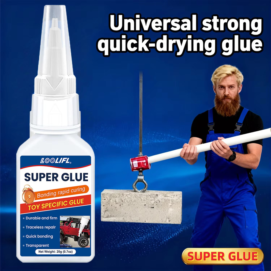 LOOLIFL Super-Cyanacrylat-Kleber transparent wasserfest und vielseitig einsetzbar - Bild 5
