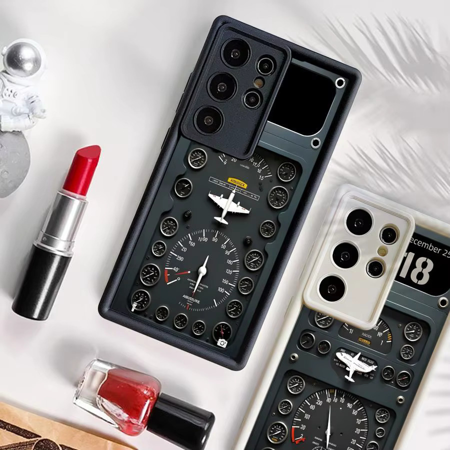 Handyhülle mit Flugzeuginstrumenten Design für Samsung Galaxy S20 FE bis S25 Ultra in Multicolour - Bild 3