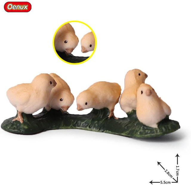 Oenux Niedliche Nutztiere Henne Truthahn Huhn Hahn, Actionfigur, ab 3 Jahre - Bild 1