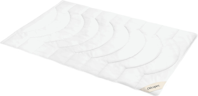 Decoper Faserdecke 3D-Hohlfaser mit Baumwollbezug, Weiß, B x L: 155 x 220 cm - Bild 1