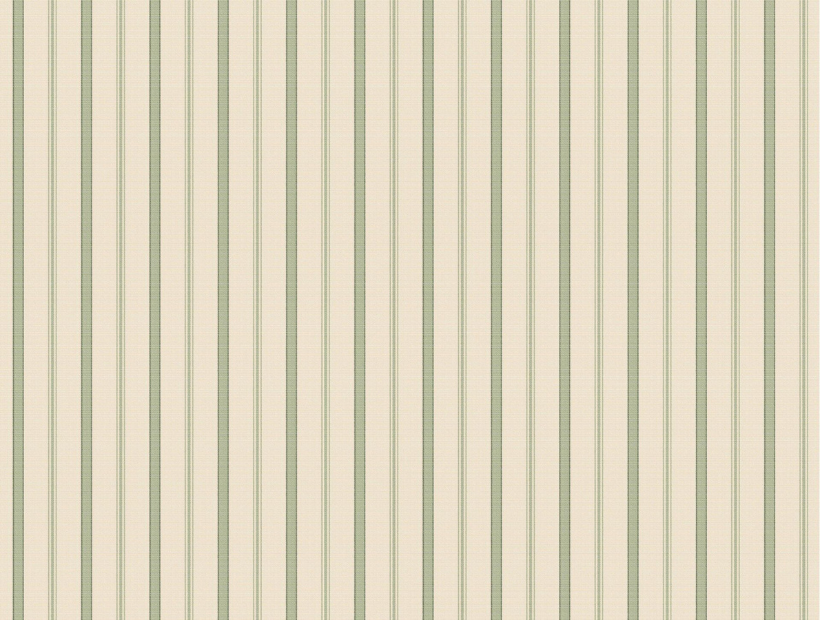 Quenin Tapete Rayure Mademoiselle Printemps in Grün und Beige mit abstraktem Streifenmuster aus Vlies - Bild 1