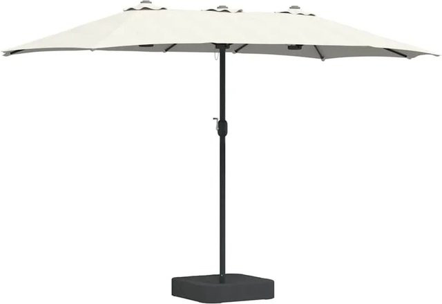 vidaXL Gartenparasol aus Polyester in Sand, B/T/H: 385 x 209 x 244 cm - Bild 1