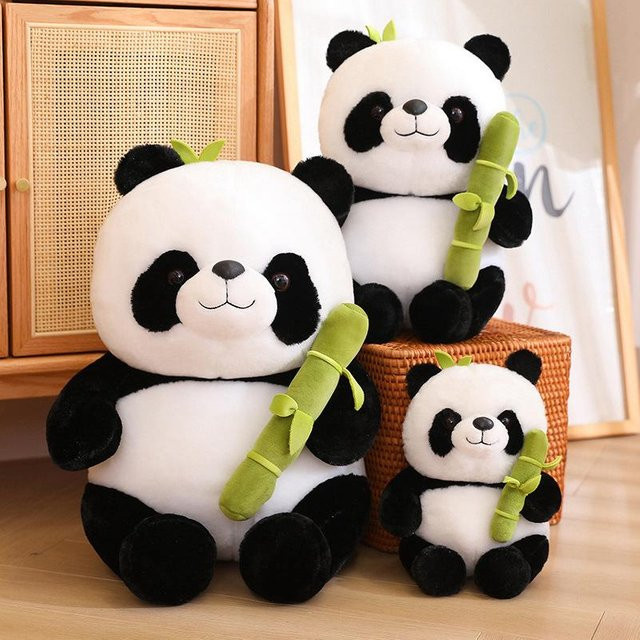 Kidsly Panda Plüschtier, mit Bambus, 45cm - Bild 1