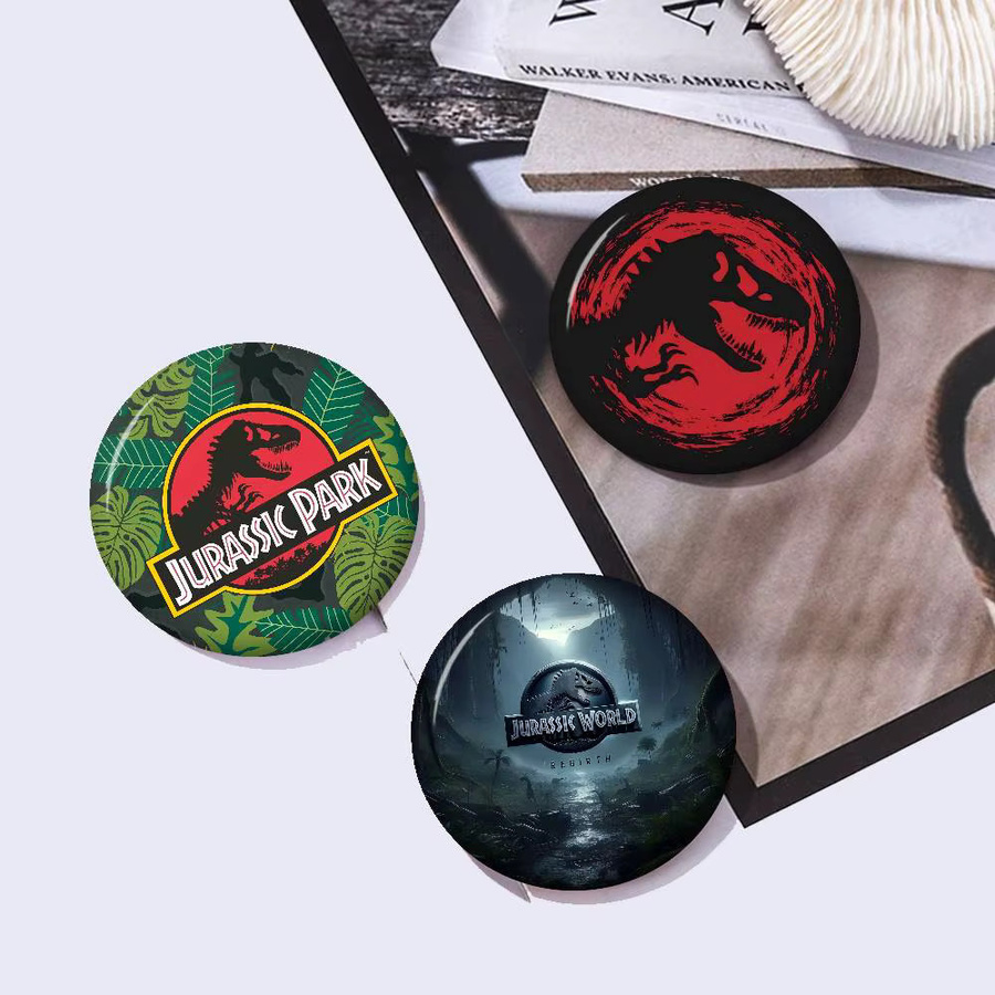 Anstecknadeln Jurassic Park, Bunt, Cartoon-Tier-Broschen - Bild 3