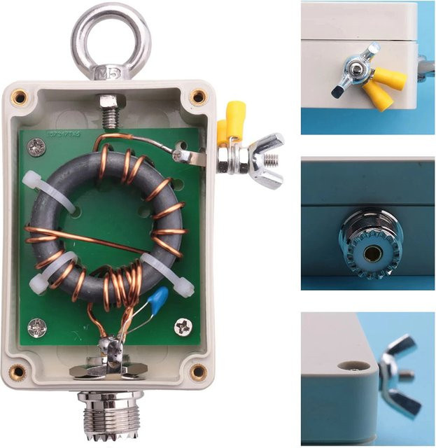 TOOLTOP 49:1 Balun HF Kurzwellenantenne EFHW 5-35MHz Endgeführte Halbwellenantenne in Weiß für Amateurfunk-Kommunikation und Testgeräte - Bild 1