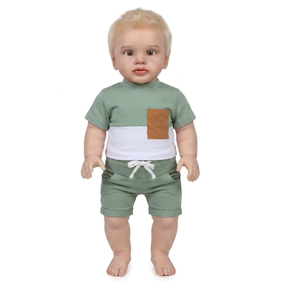 NPK Kleinkind-Pippa-Puppe, Kunstpuppe, 66cm, Rot - Bild 5