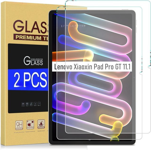 2er-Set Lenovo Xiaoxin Pad Pro GT Panzerglas Schutzfolie, Transparent, 9H Gehärtetes Glas, FullCover, Anti-Scratch HD - Bild 1