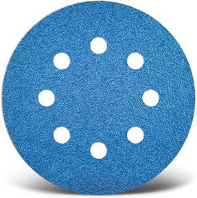 Menzer Klett-Schleifscheiben Ø 115 mm K24 8-Loch Blau VE 25 Stück für Holz und Metall - Bild 1