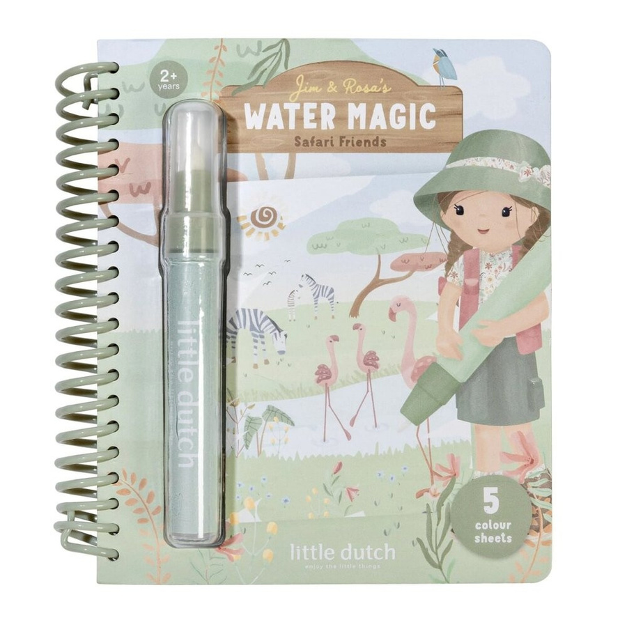 Little Dutch Aquarell-Malbuch Ranger Rosa Safari Friends, ab 2 Jahren - Bild 1