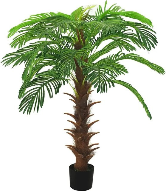 furnicato Künstliche Palme Cycas in Grün mit Topf, Höhe: 140 cm - Bild 1