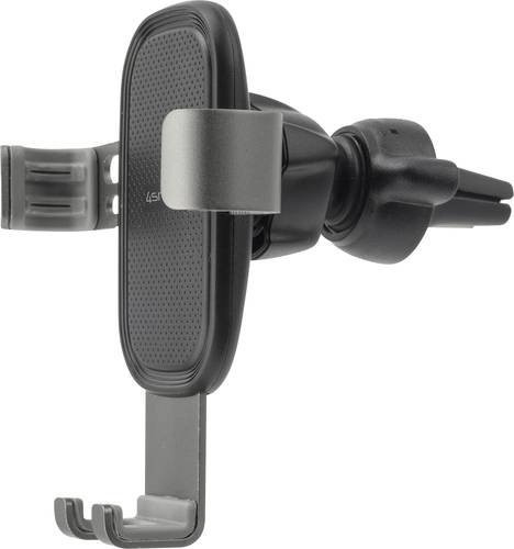4Smarts Handy-Kfz-Halterung für das Lüftungsgitter, 360 Grad drehbar, Schwarz, Spannweite: 62 - 90 mm - Bild 1