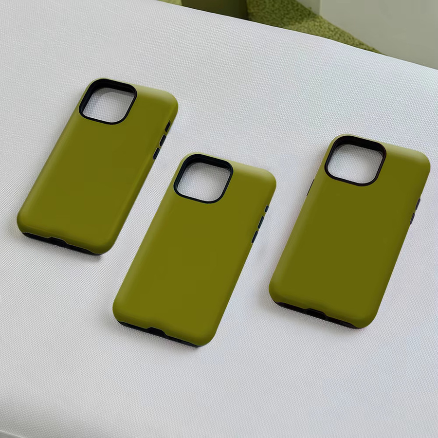 Potdemiel Robuste Doppel-Schicht Handyhülle mit Magnetfunktion für iPhone 17 16 15 14 13 Pro Max Plus in Grün - Bild 4