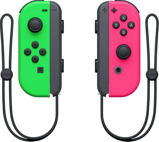 Nintendo Switch Joy-Con Set Splatoon in Grün und Rosé - Bild 1