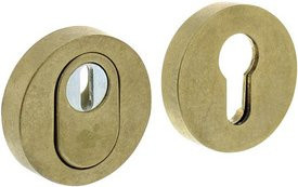 Intersteel Schutzrosette für Kernziehschutz, rund, Messing, Gold, Durchmesser: 5,45 cm, Höhe: 1,2 cm - Bild 1