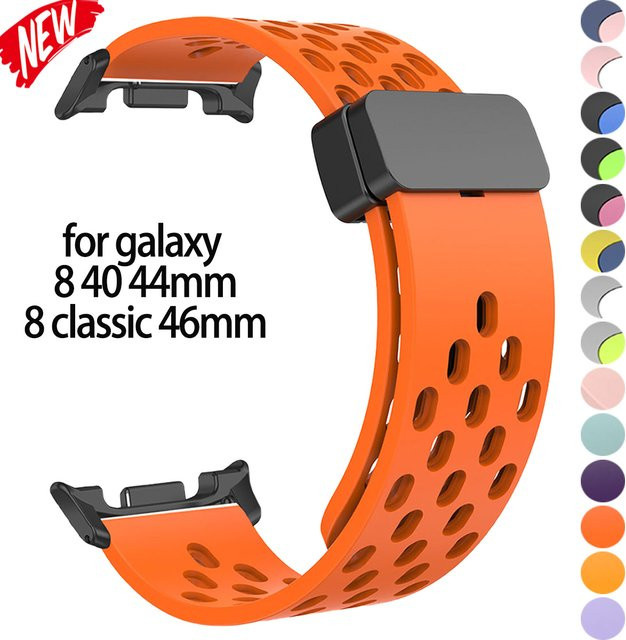 CAOWTAN Uhrenarmband Silikon, orange, Samsung Galaxy Watch 8 Classic - Bild 1