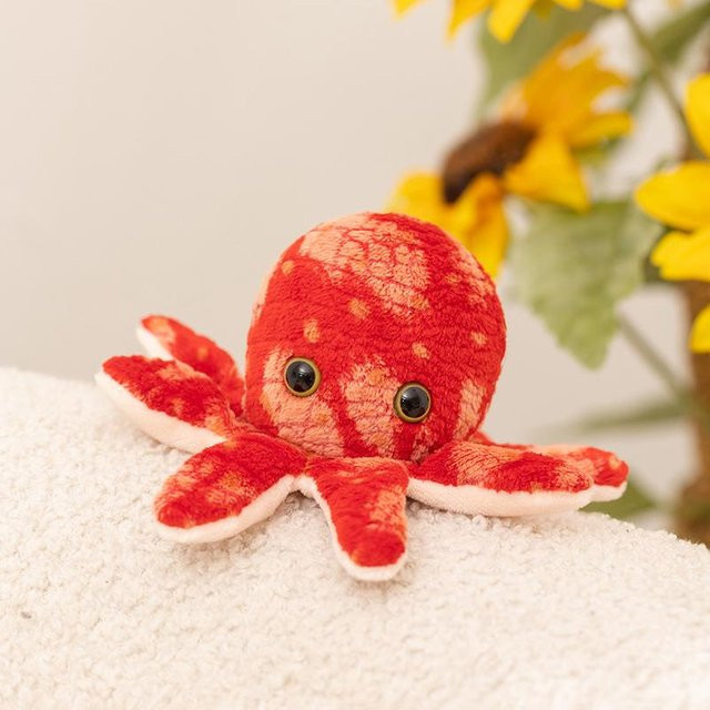 Yiran Health & Beauty Oktopus Plüschtier, Rot, Meerestiere - Bild 1