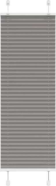 vidaXL Plissee Anthrazit semi-transparent aus Polyester, Breite: 45 cm, Höhe: 150 cm - Bild 1