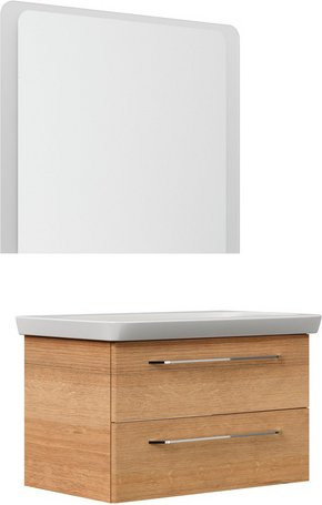 FACKELMANN Waschplatz-Set MILANO in Asteiche braun, Breite: 90 cm - Bild 1