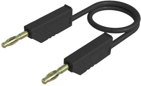Hirschmann Test & Measurement MLN 150/2,5 Messleitung mit 4mm Lamellenstecker, Schwarz, Länge: 1,50 m - Bild 1