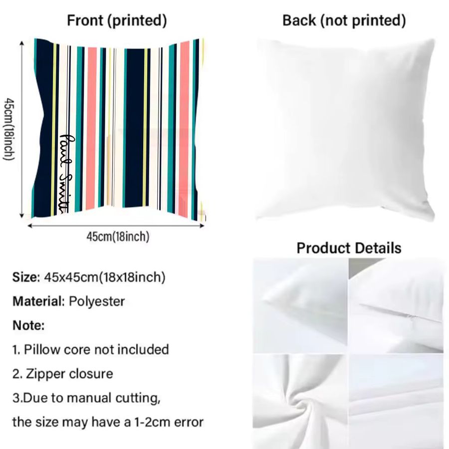 S-Smith Fashion P-Paul Kissenbezug mit Muster in Multicolor für dein Wohnzimmer und Schlafzimmer - Bild 4