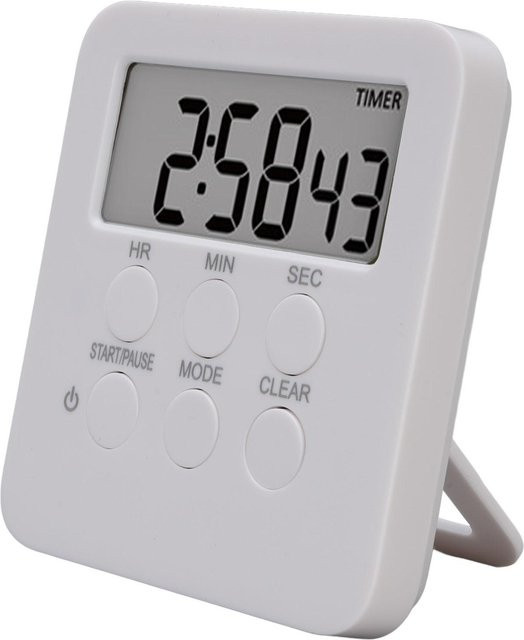 Digitaler Küchentimer OutsideWorld mit 3 Tonmodi und Speicherfunktion in Grau - Bild 1