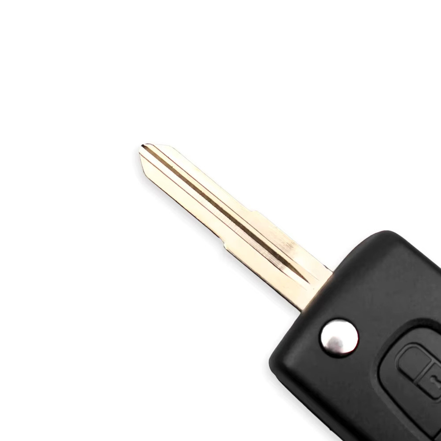 KEYYOU Autoschlüssel Hülle mit 2 Tasten für Peugeot 4007 ET 4008 und Citroen C-Crosser C4 Aircross, Schwarz, inklusive MIT-11R Klinge CE1731 - Bild 3