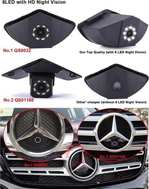 Navinio Frontkamera für Mercedes-Benz mit Logo in Schwarz - Bild 1