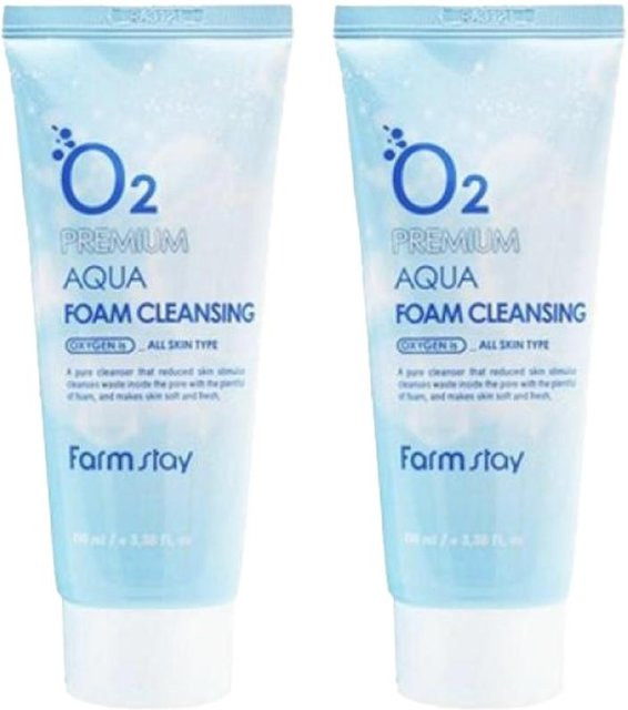FARM STAY O2 Premium Aqua Foam Cleansing, 100 ml, Reinigungsschaum - Bild 1