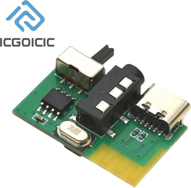 Bluetooth 5.4 Mono Verstärker Decoder MP3 Player mit 3,5mm AUX Modul Empfänger in Grün/Lila - Bild 1