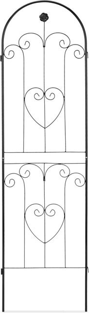 Relaxdays Rankgitter aus Eisen in Schwarz, 2er Set für den Garten, Höhe: 180 cm, Breite: 50 cm - Bild 1