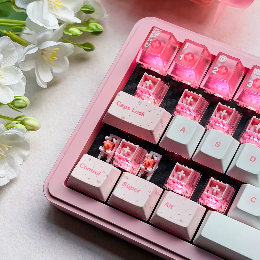 UGAMING Mount Tai HE GT Magnetschalter Pink Transparent Hall-Effect Tastaturschalter 60HE - Bild 5