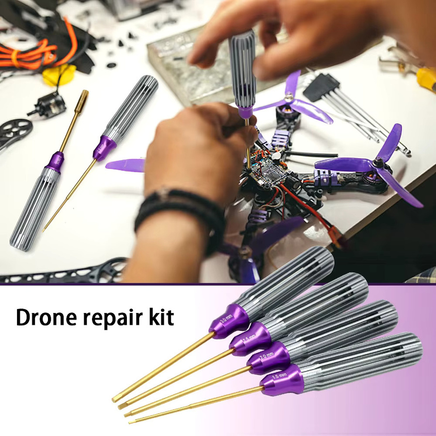 flyhike Hex Raum Aluminium Griff Mutter Fahrer Hex Schraubendreher Werkzeuge Kit, 4/7 stücke, Metall, Bunt / Mehrfarbig - Bild 3