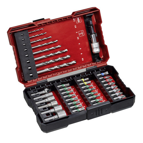 Einhell Akku-Bohrschrauber-Zubehör Bit-Bohrerbox 39-teilig in L-Box Schwarz - Bild 2