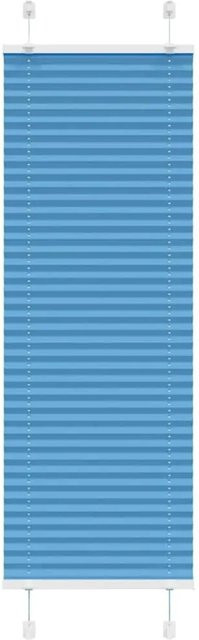 vidaXL Plissee Blau semi-transparent aus Polyester, Breite: 50 cm, Höhe: 150 cm - Bild 1