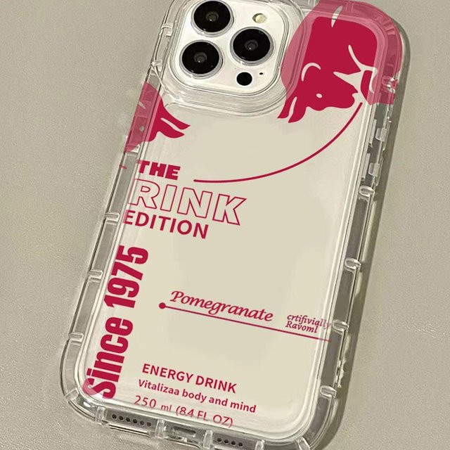 B-BullS Stoßfeste Handyhülle mit rotem Mode-Logo für iPhone 17 Air 16 15 14 13 12 11 Pro Max Plus Mini SE, Farbe: Rot/Transparent - Bild 1