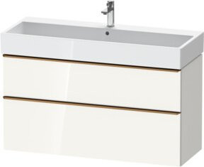 Duravit Waschtischunterschrank D-Neo Wandhängend Weiß Hochglanz B/T/H: 118,4 x 44,2 x 62,5 cm - Bild 1